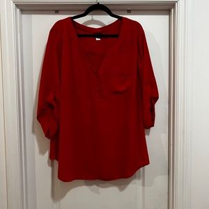 Red Torrid Blouse Size 3